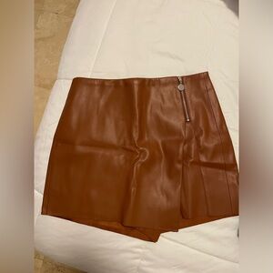 Zara Faux Leather Skirt